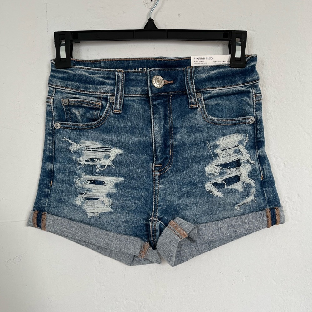 American Eagle Hi-Rise Shorttie Ne(x)t Level Stretch Size 6 - Picture 8 of 14
